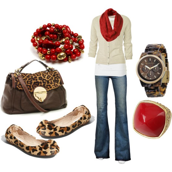 Fall fashion with leopard shoes