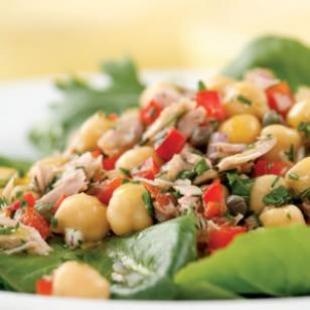 Tuna and chickpea salad