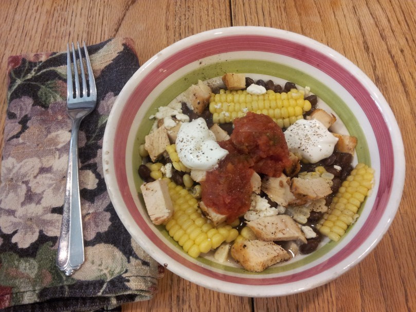 Chicken with black beans