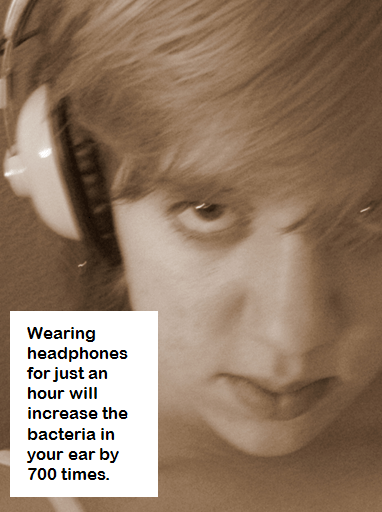 headphone bacteria