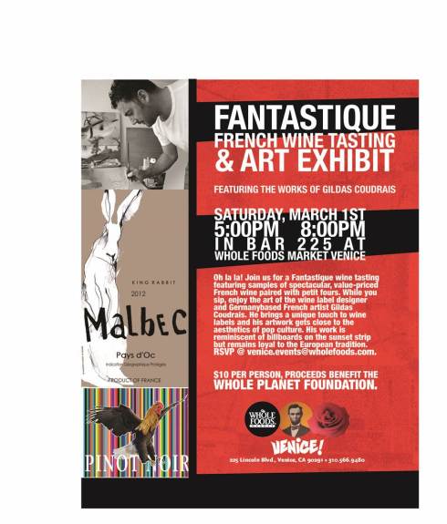 Fantastique French Wine Tasting and Art Exhibit