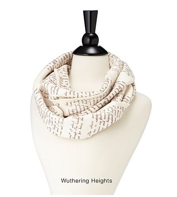 Uncommon Goods literary scarf