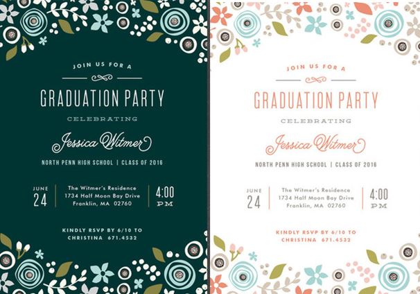 whimsical graduation announcement