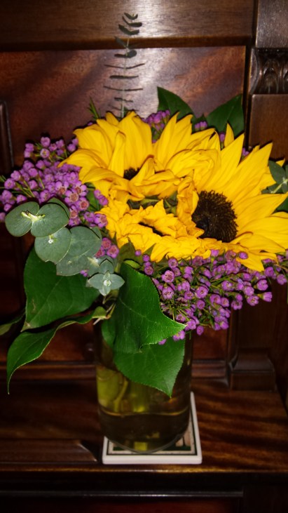 Book signing.flowers