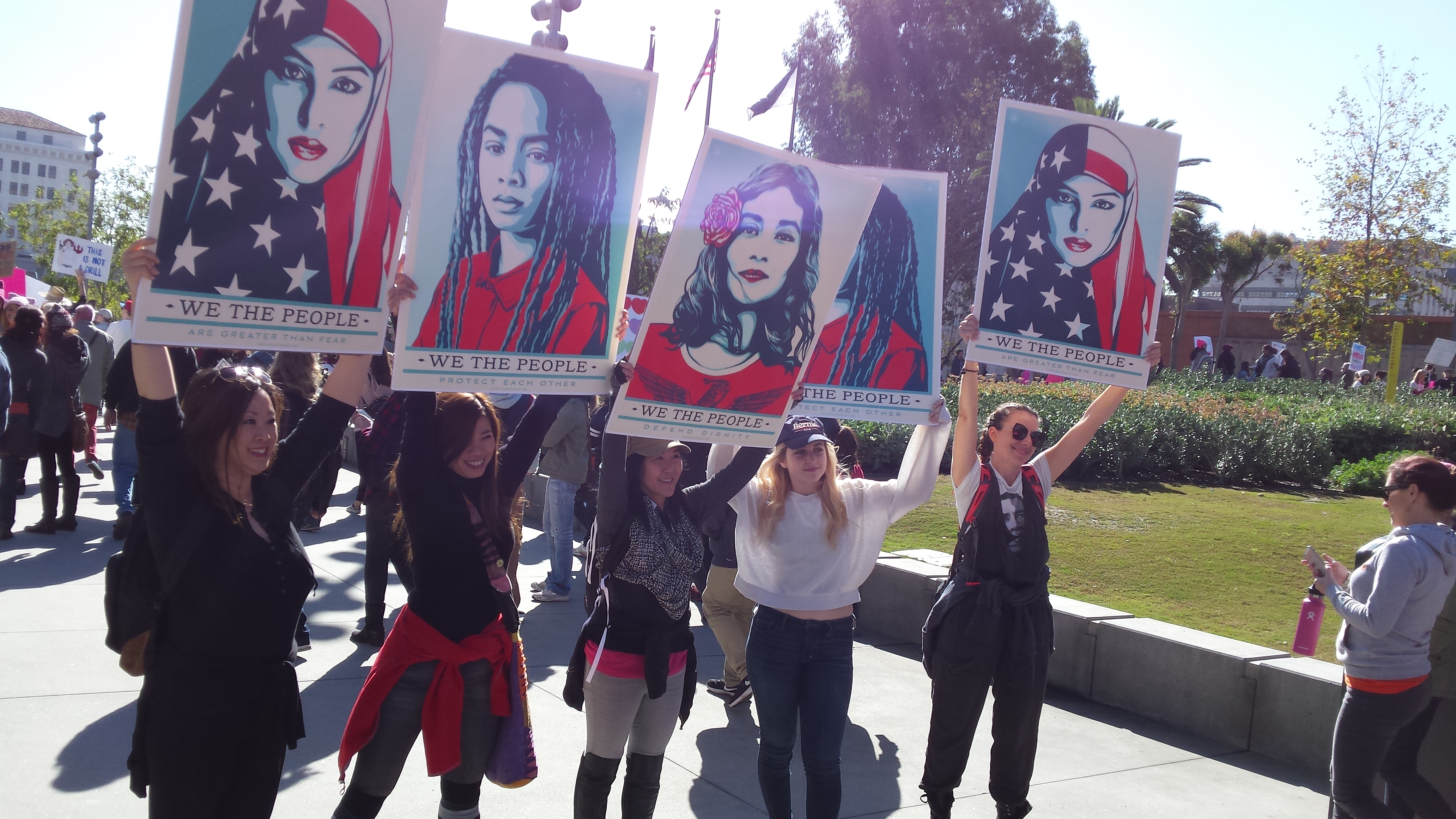 we the people protest signs