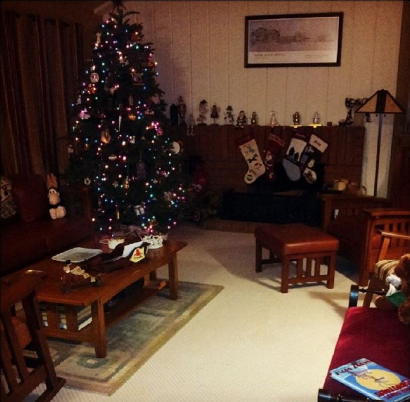 decorated for Christmas